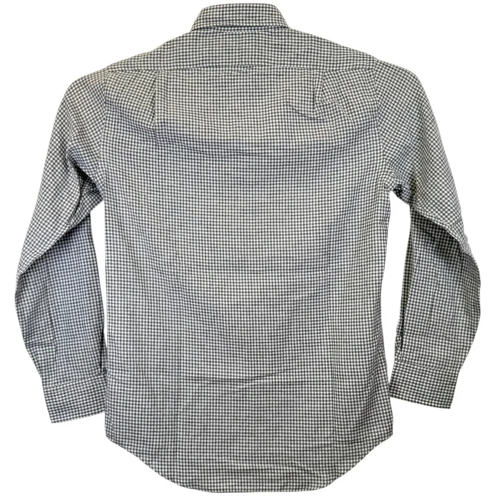 NEW Polo Ralph Lauren Button Down Mens Small Grey Gingham Classic Fit Shirt $125